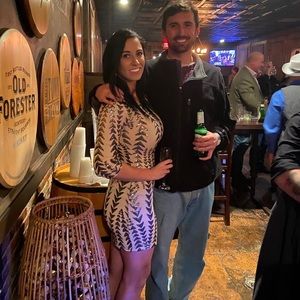 Lulus sequin Aztec print bodycon dress size medium